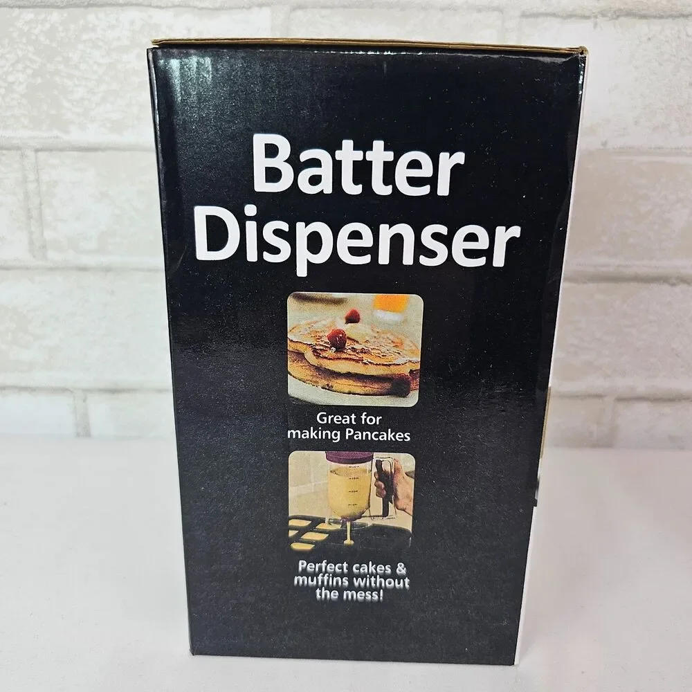 Kitchen Batter Dispenser Pancake Cupcake Muffin Pourer Purple New in Box